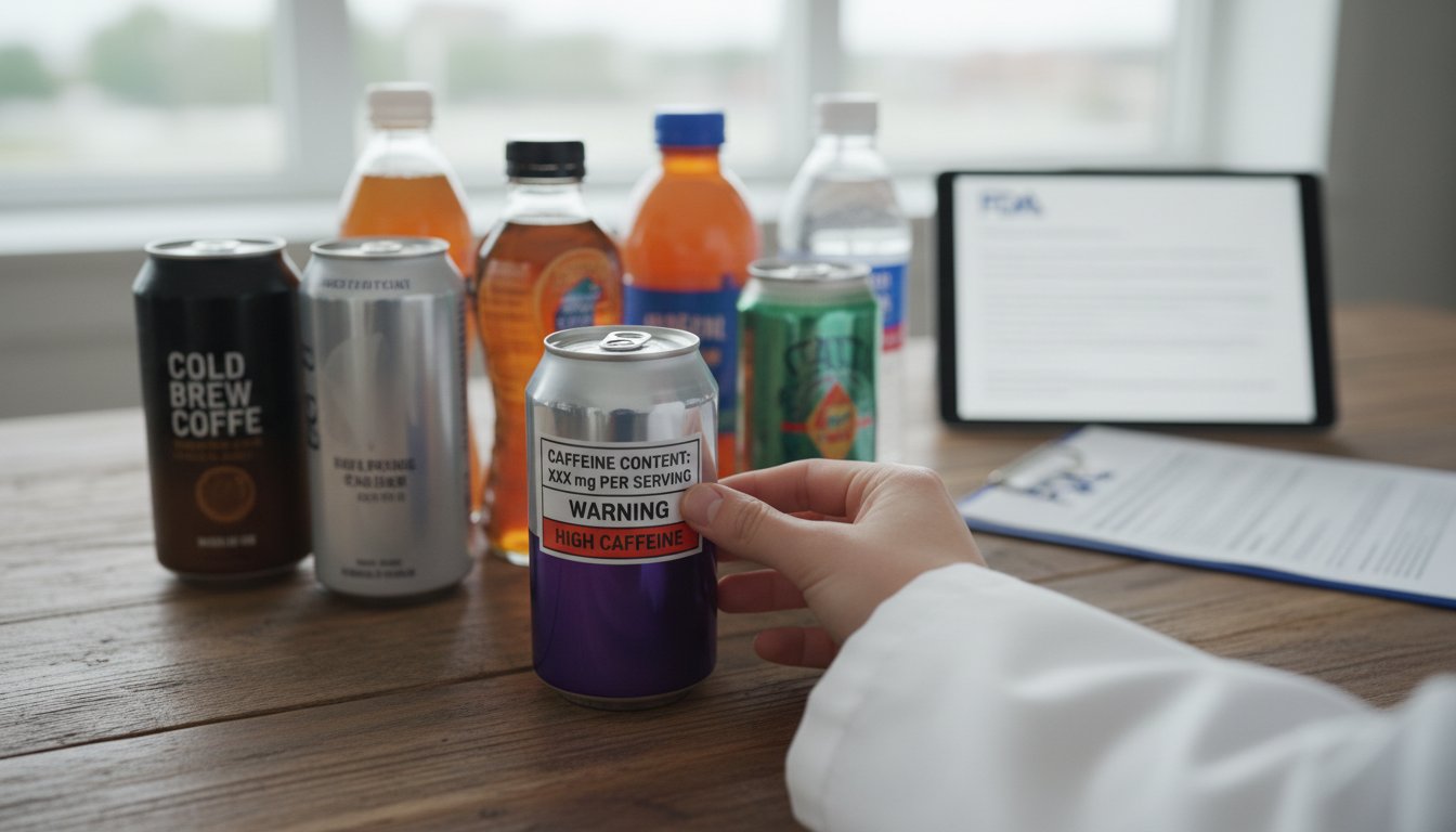 FDA планирует новые требования к маркировке кофеина в напитках