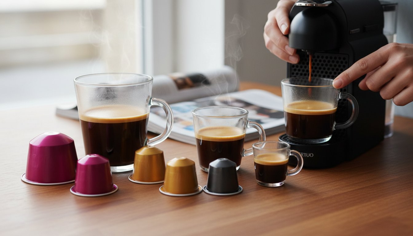 Форматы капсул Nespresso Vertuo: как выбрать объём и не ошибиться