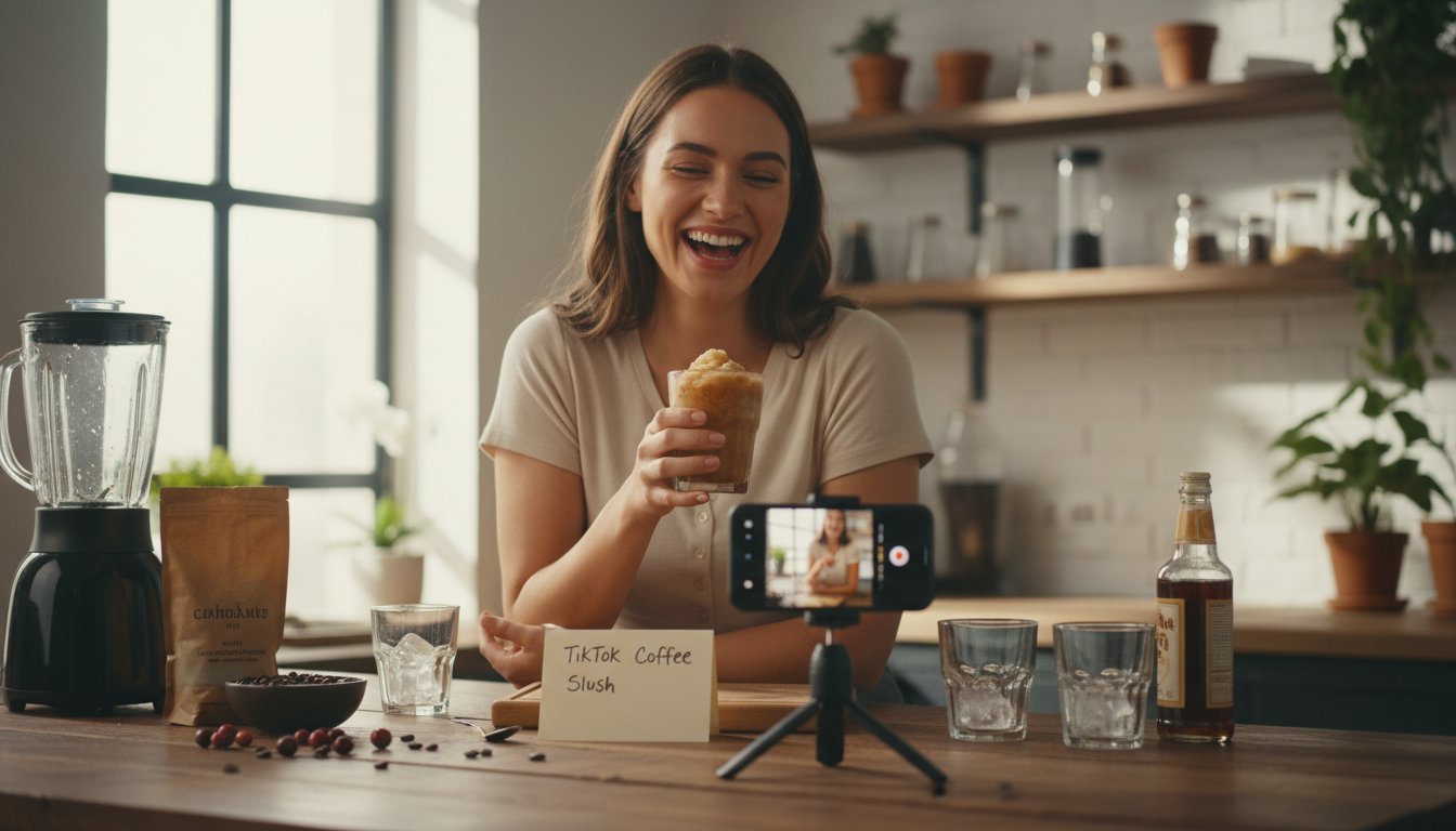 Кофейный слаш: как TikTok-тренд меняет домашнее кофепитие