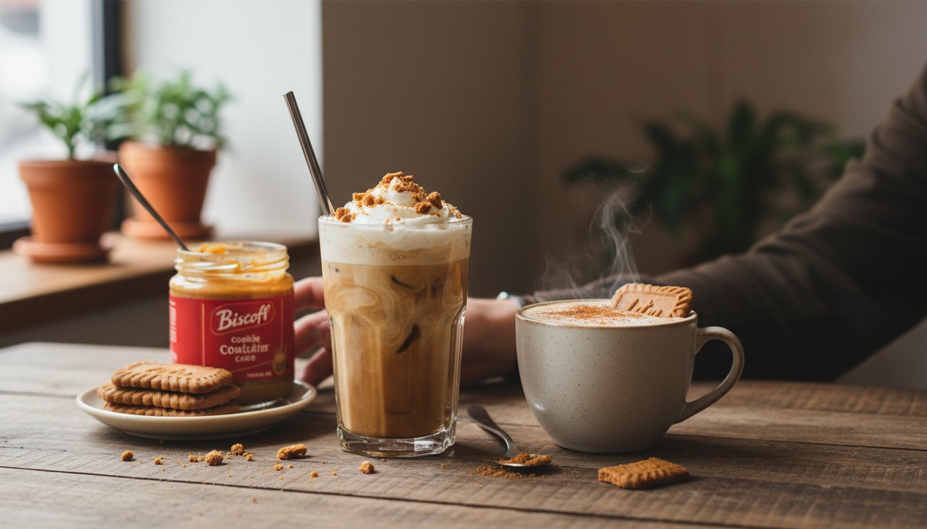 Латте с пастой Biscoff: рецепты горячего и холодного варианта