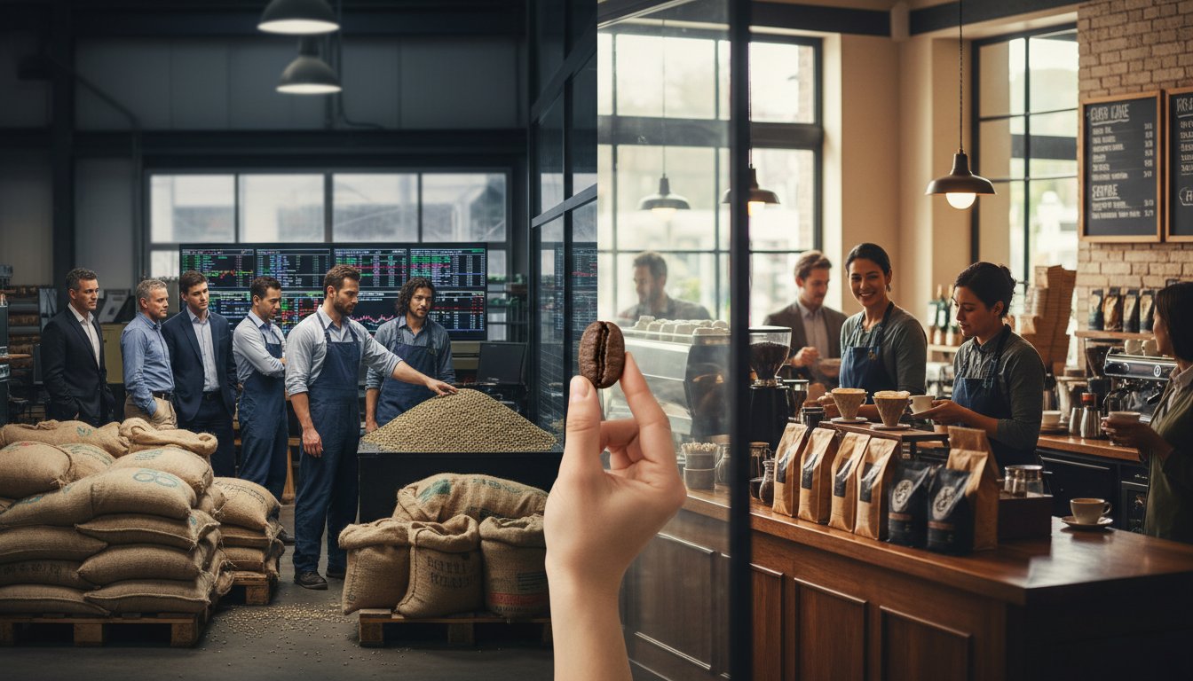 Почему кофе дешевеет на бирже, но не в магазине