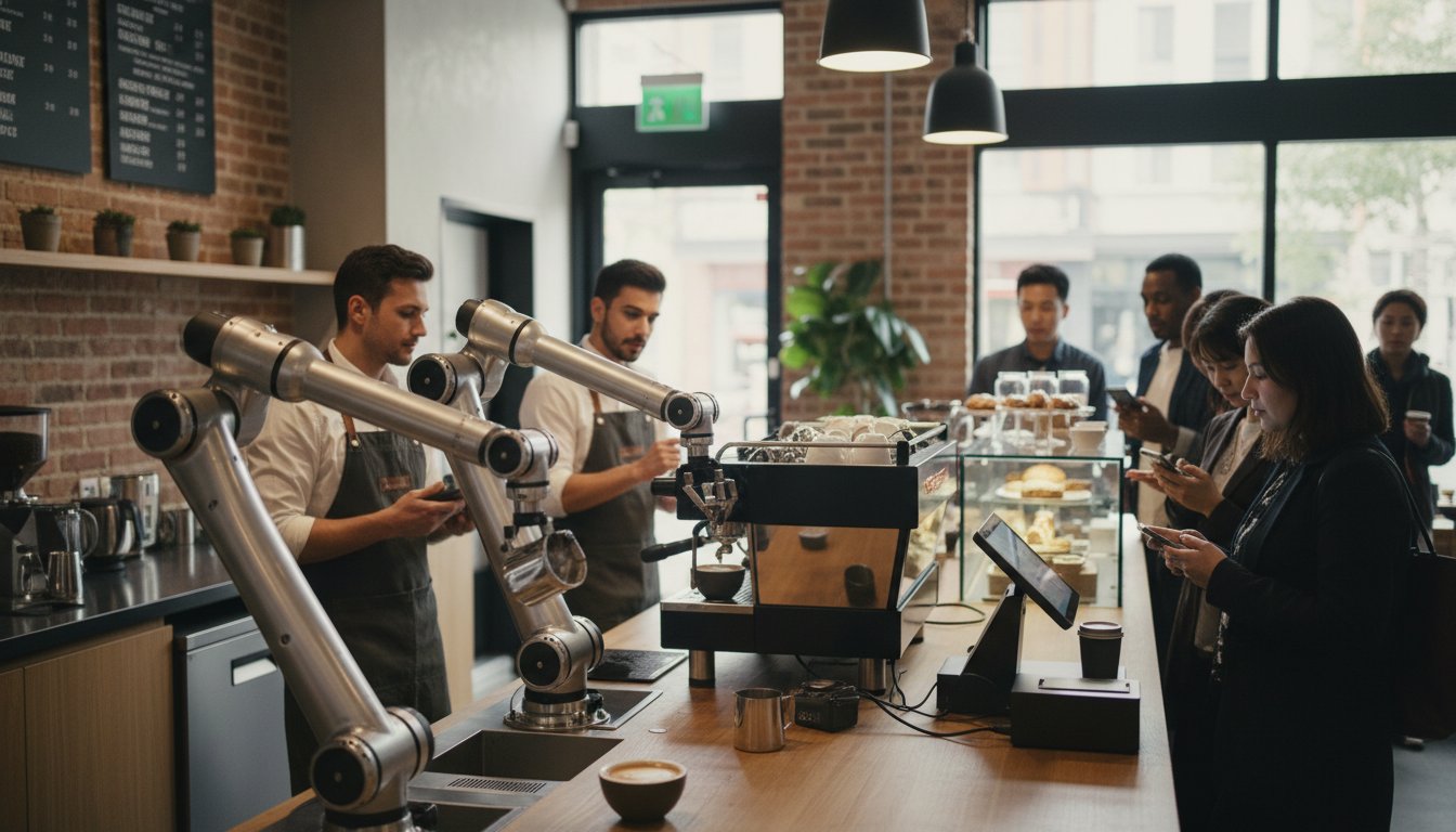 Роботы-бариста заменяют человека в кофейной индустрии