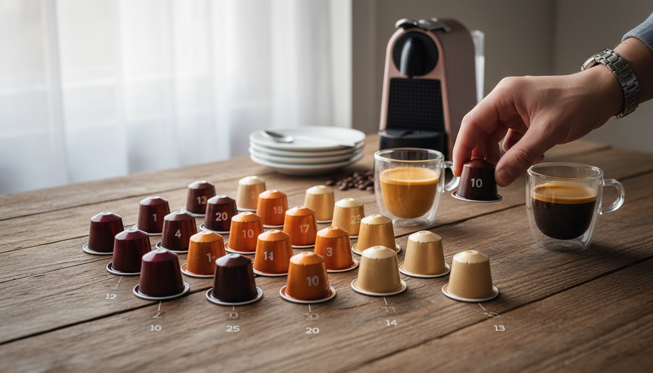 Шкала интенсивности Nespresso: что означает цифра на капсуле