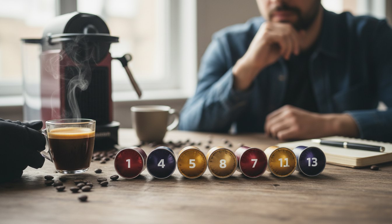 Шкала интенсивности Nespresso: что означают цифры на капсулах
