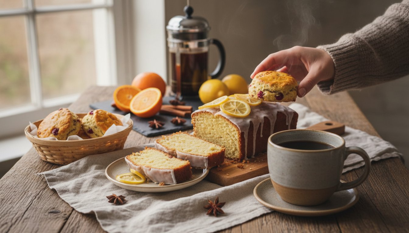 Цитрусовая выпечка и кофе: матрица сочетаний для осени