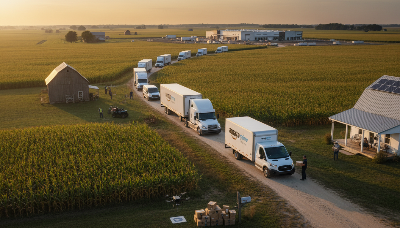Amazon инвестирует $4 млрд в сельскую логистику: как меняется рынок доставки в США