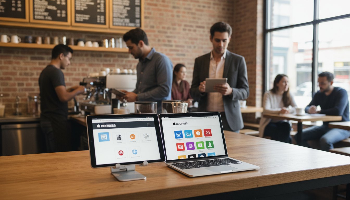 Square и Apple Business: управление присутствием бизнеса