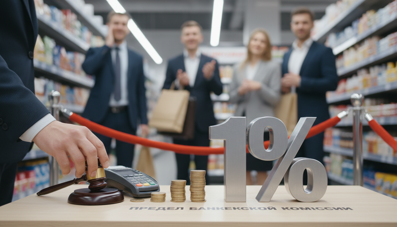 🛍 В Госдуме предложили установить предел банковской комиссии для магазинов на уровне 1%. По мнению а...