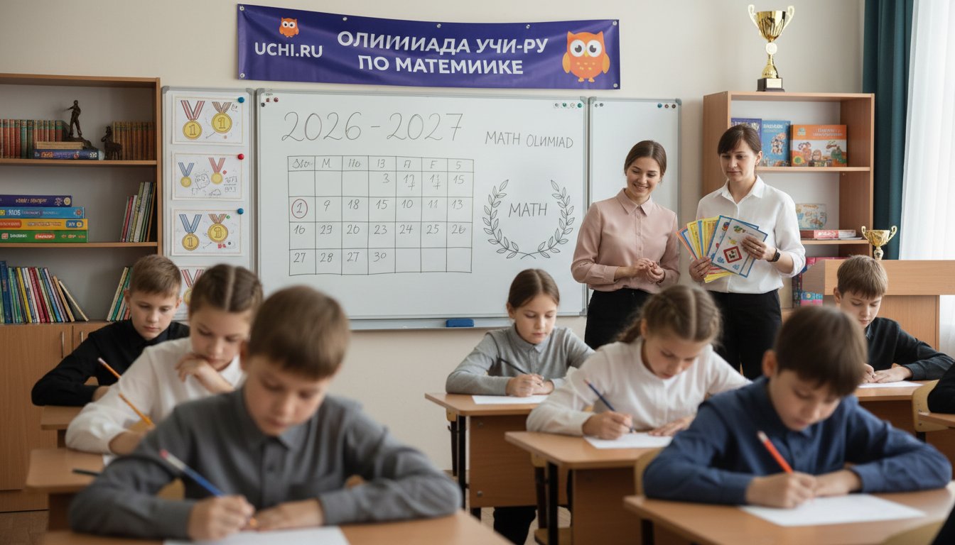 Олимпиада Учи.ру по математике: когда пройдёт в 2026/27 году, как участвовать и что даёт результат