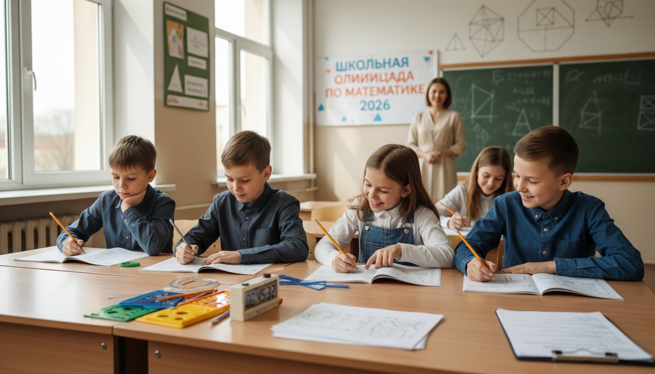 Школьный этап олимпиады по математике 2026: как проходит и что ждёт ученика 4-6 класса