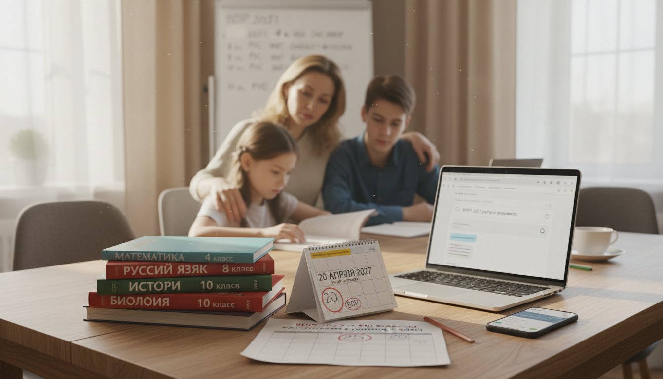 ВПР 2027 для 4-8 и 10 классов: даты, предметы и что делать родителю