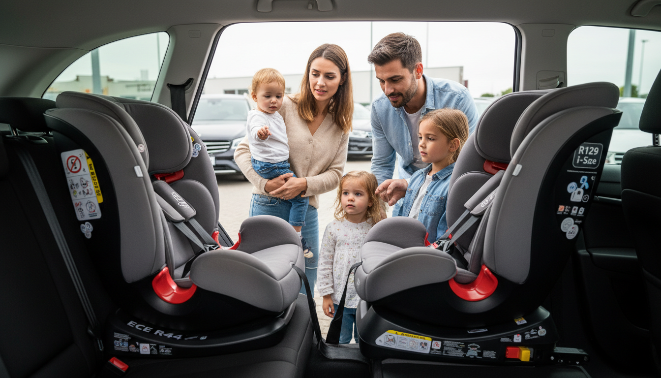 ECE R44 против R129: как новые стандарты меняют выбор детского автокресла