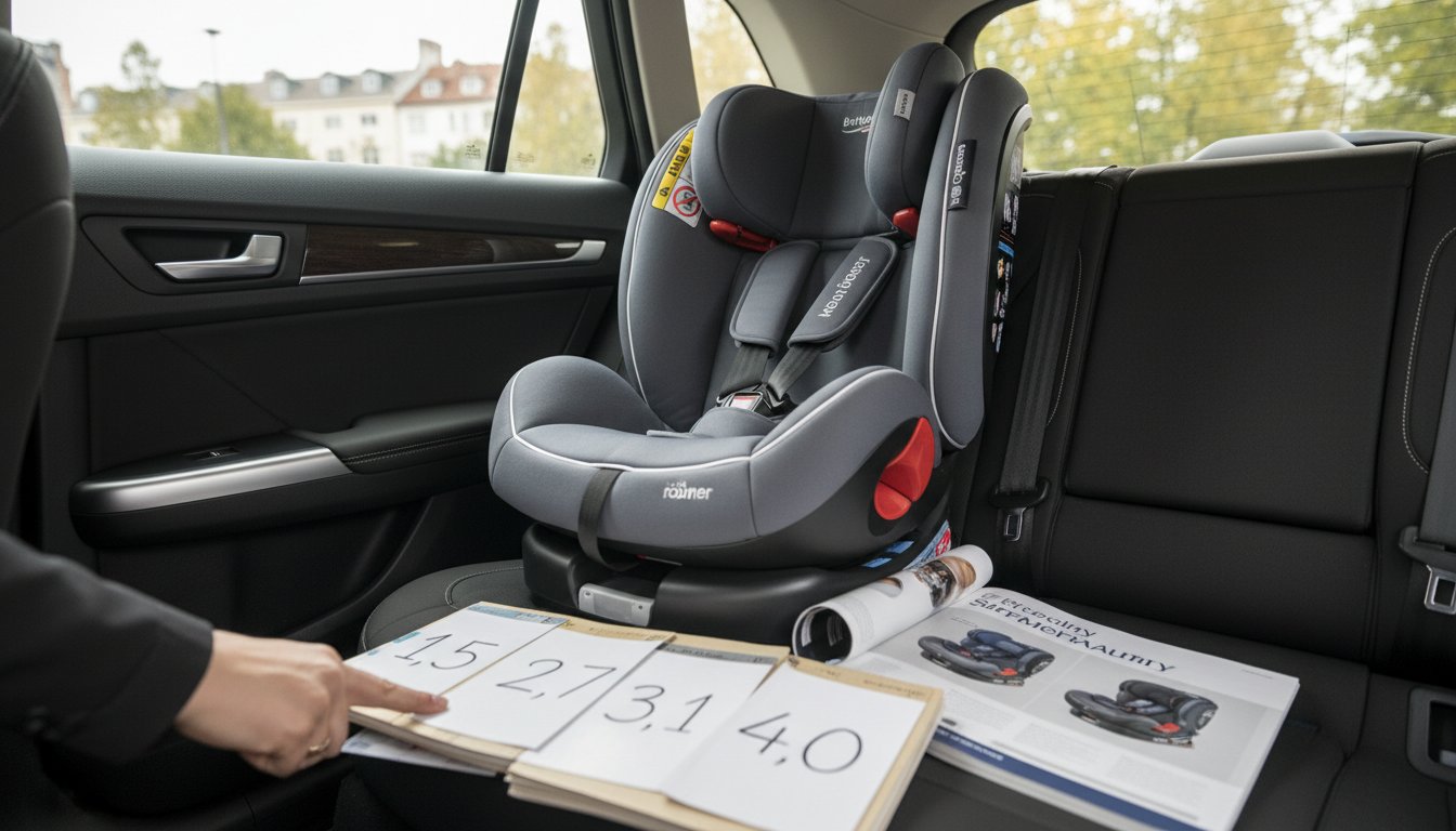 Оценка ADAC у автокресел: как читать 1,5, 2,7 и другие баллы