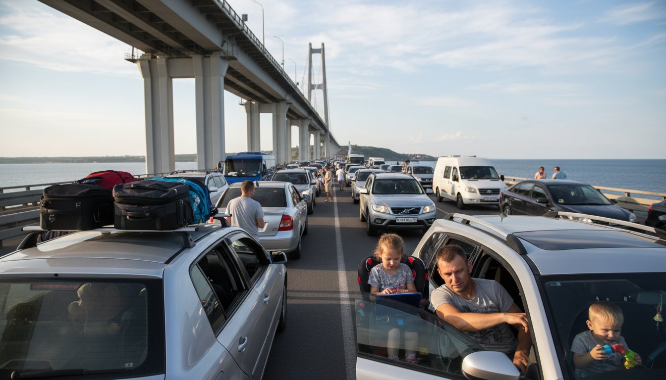 Поездки с детьми через Крымский мост: подготовка к очередям