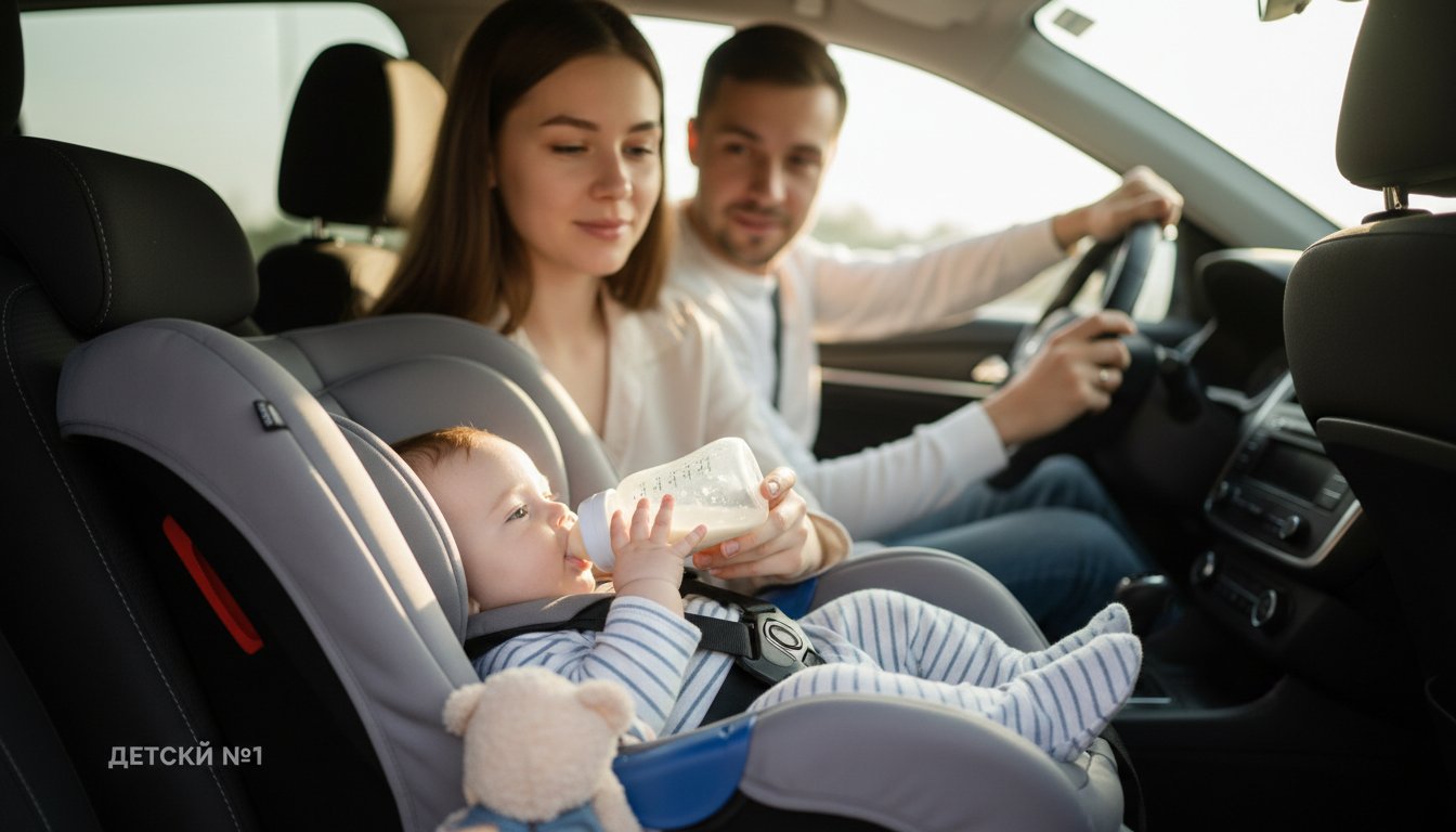 Безопасность ребёнка в авто: автолюлька, кормление и внимательность