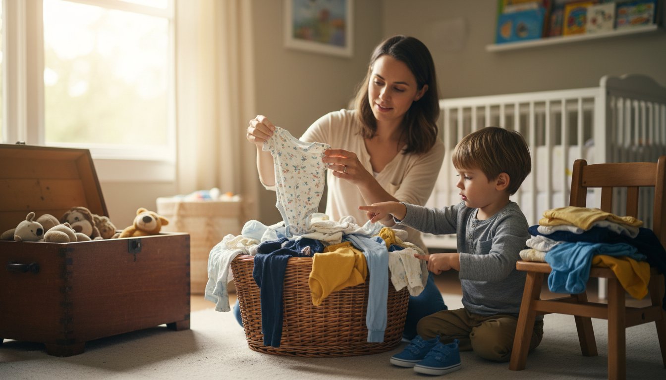 Детские вещи стали малы: продать, отдать или сохранить