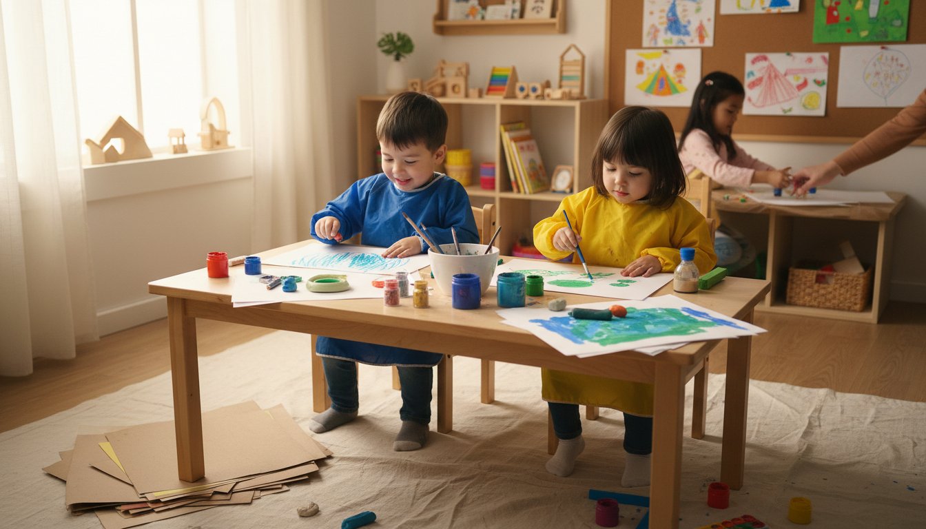 Рисование с детьми 3-4 лет: техники, польза и как организовать занятие