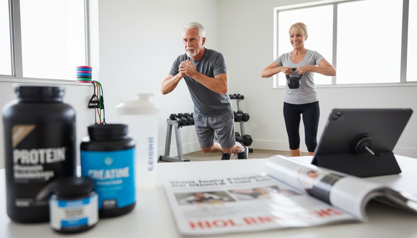 HIIT после 60: что исследование говорит о составе тела и добавках
